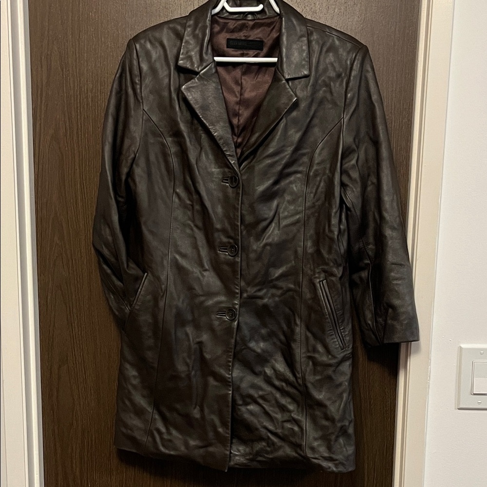 Vintage Women's Rich Brown Leather Jacket